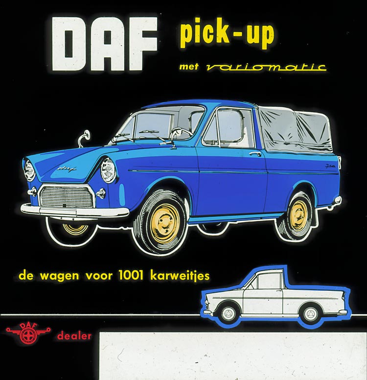 1950-75 DAF 750 pick-up ad