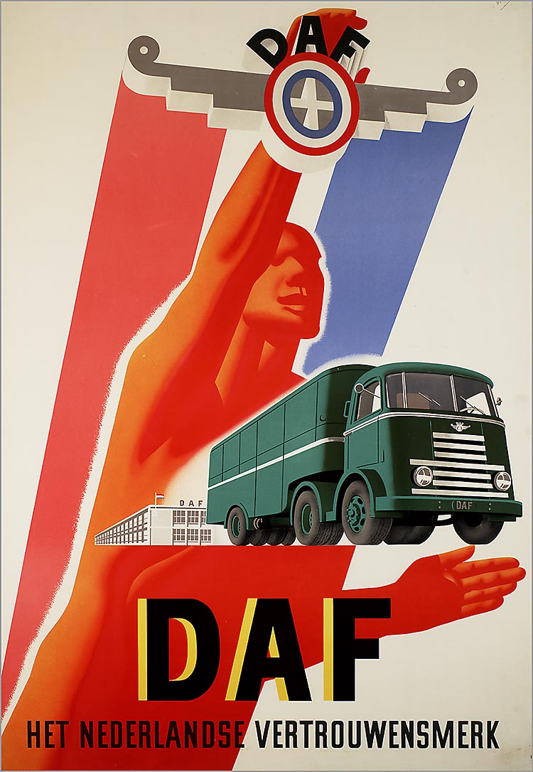 1950-75 DAF Het Nederlandse vertrouwensmerk affiche