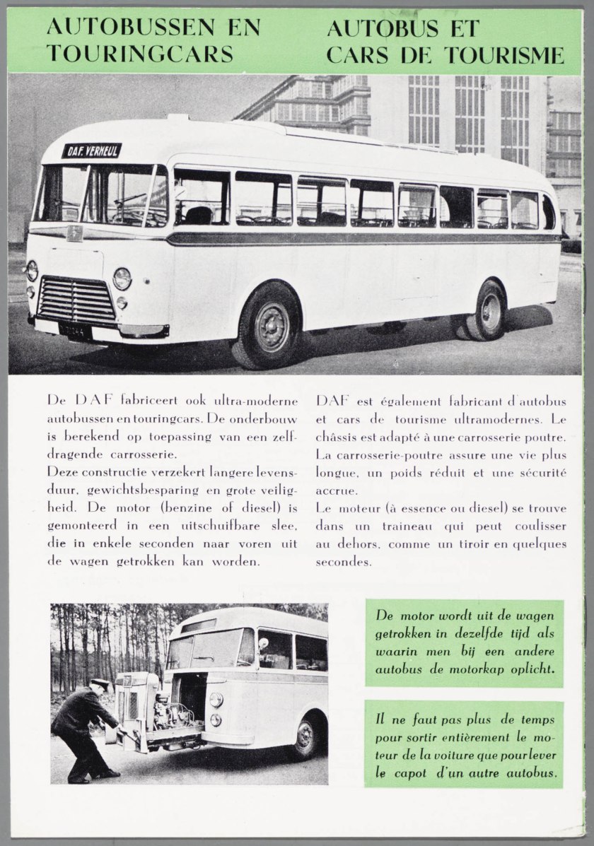 1950 DAF Autobus et Cars de Tourisme