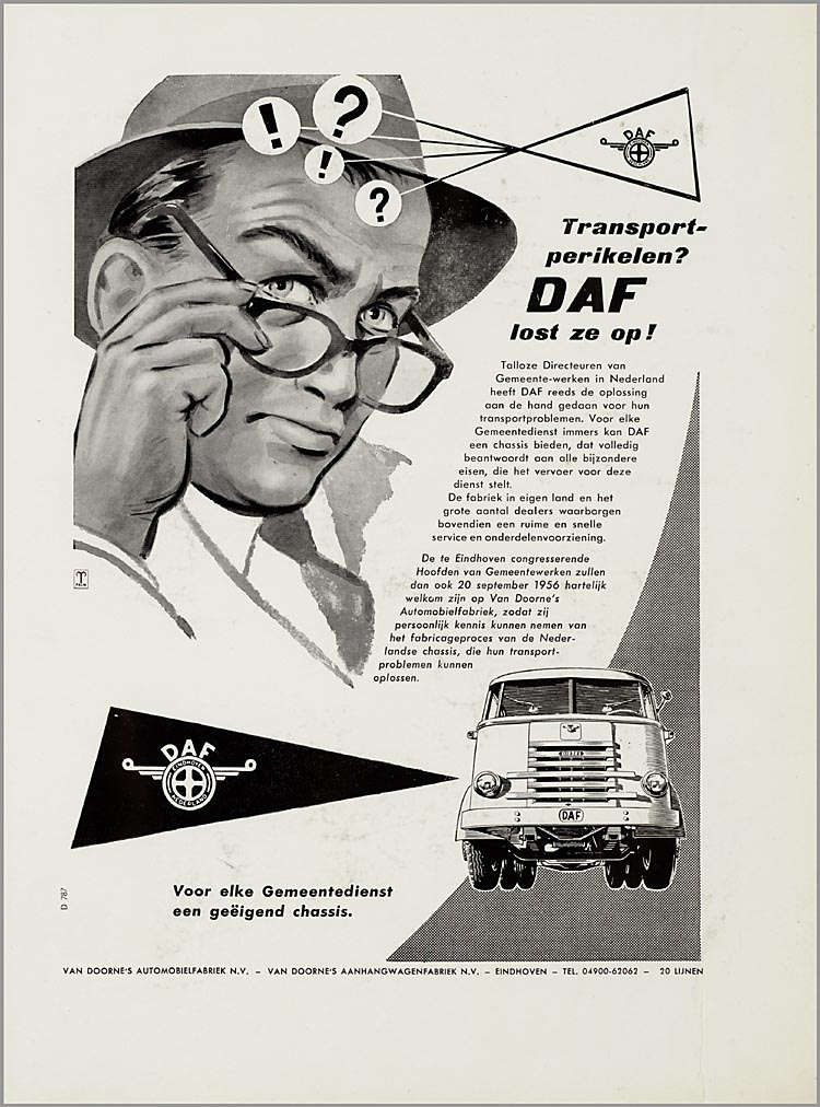 1957-58 DAF Advertentieplakboek b