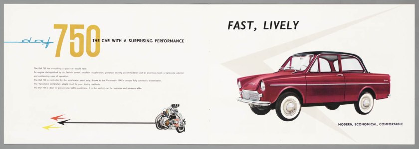 1962 DAF 750 Standaard & Luxe b