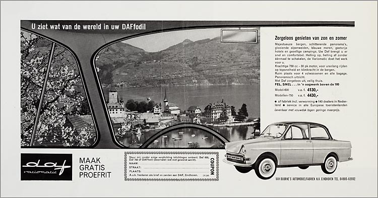 1963-68 DAF Advertentieplakboek a