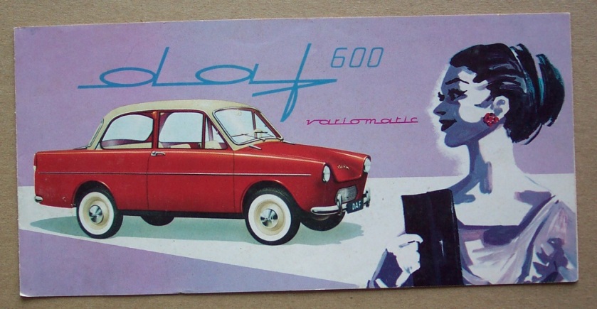 1965 DAF 600 Variomatic artwork