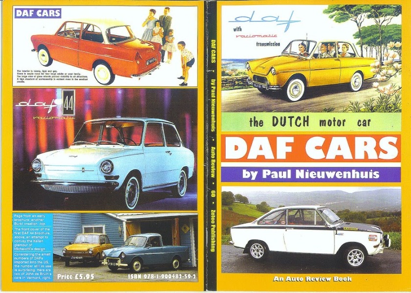 1965 DAF CARS Book by Paul N.