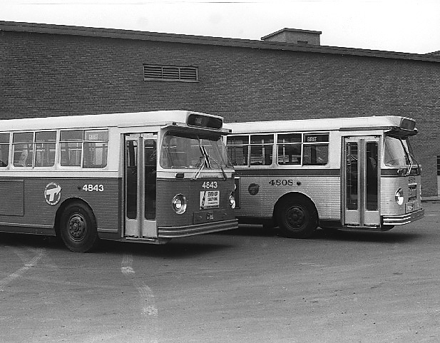 Two 1960 Canadian-Car-Brill Buses