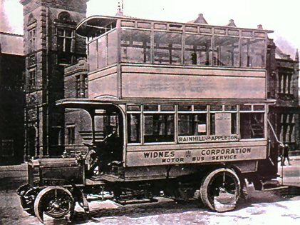 03 1909 Widnes Commer covered top double decker 1909