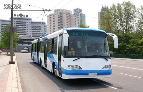 18 New-type Trolley Bus Manufactured in DPRK Pyongyang