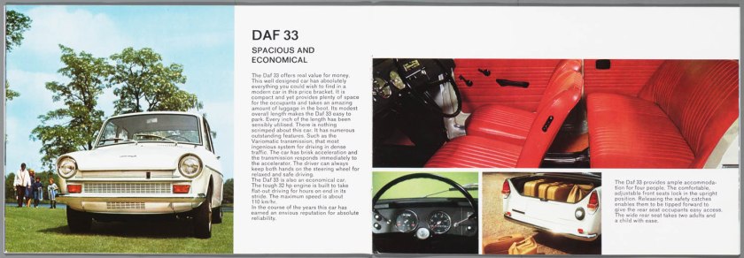 1968 DAF 33, 44, 55 Sedan, 33 Bestel, 44 Combi h