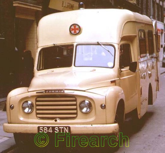 34 584STN A 1960 Commer Superpoise ambulance from Newcastle