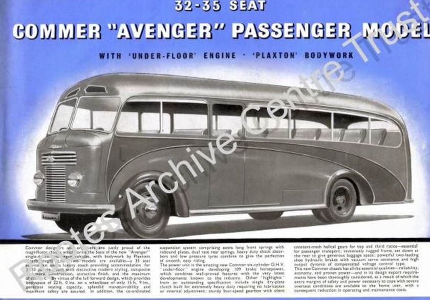 40 1948 Bussen Commer Avenger Passenger Model 32-35seat 1948