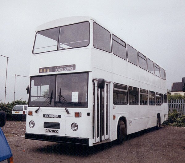 002 1987 high capacity East Lancs body on Scania K92 chassis