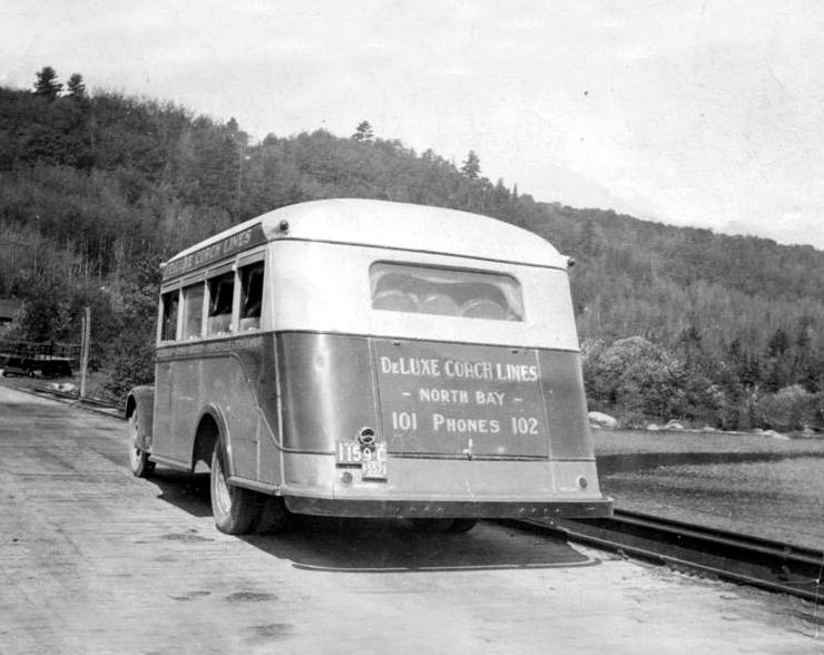 1934 Diamond T North Bay to Huntsville, Ontario Rearview