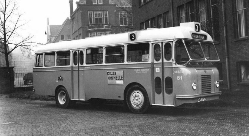 1950 DAF-Domburg autobus, GEBRU Nr. 81