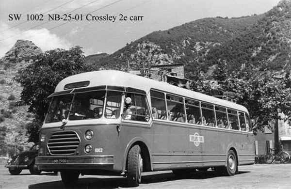1947 Crossley SD 42-1 uit 1947 welke bijlevering voorzien was van een Schelde carrosserie