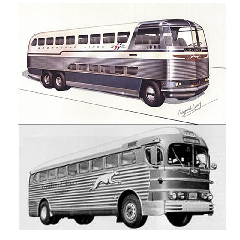 1947 Raymond Loewy GM Greyhound bus IIHIH