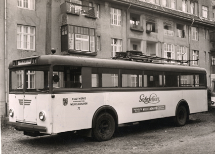 1948 o-bus hentschel alt abstell