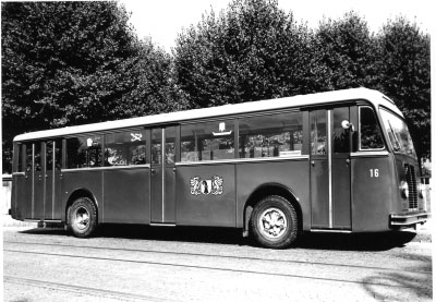 1950 Saurer Hess Typ 4ZP54L CT1DL Nr. 16. BVB Wagen Nr. 16