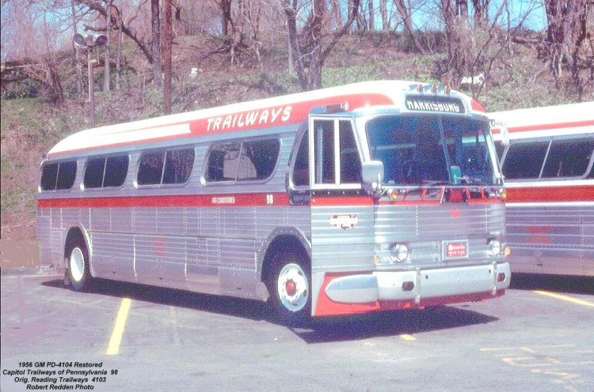 1956 GM PD-4104 Capitol Trailways of Pennsylvania 98
