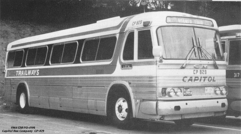 1964 GM PD-4106 Capitol Bus Company CP-829