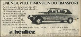 1978-84 Heuliez Peugeot 604 Limousine ad