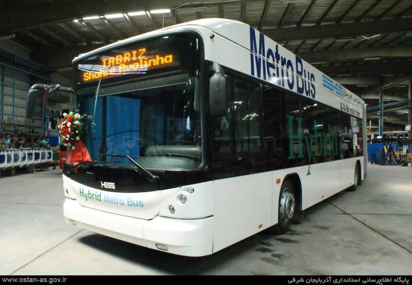 2010 HESS (AKIA) hybrid metro busses in state of assembly Iran
