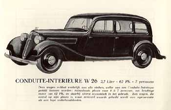 1938 Wanderer W36 7 seat Limo