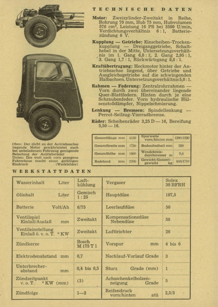 1949 Gutbrod-Atlas-800-Datenblatt