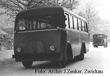 1953 IFA mit Ernst Grube H3 Busaufbau