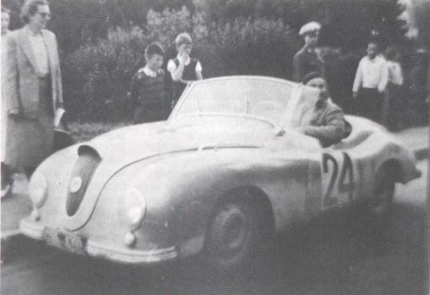 1954 Gutbrod Superior Roadster, Count von Schulenburg at a Rally