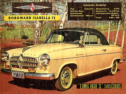 1955 Borgward Isabella Cabriolet TS