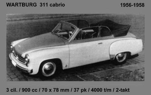 1956 Wartburg 1956 311 cabrio