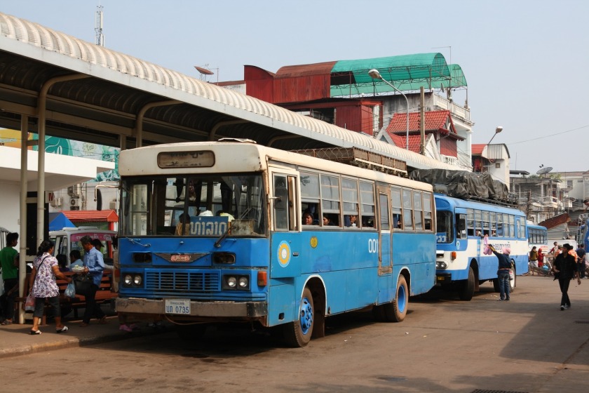 1964 Hino buses in Vientiane
