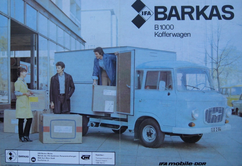1968 Barkas B1000 Kofferwagen IFA