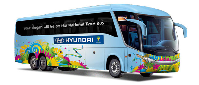 2014 Hyundai World Cup Brazil hp bus