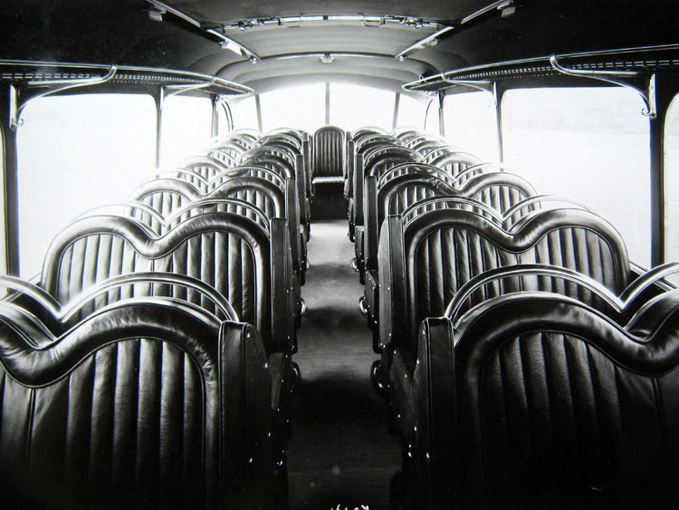 Bussen interieur 1948