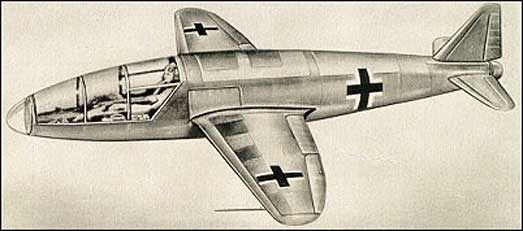 Heinkel-He176-Rocket-Plane-Drawing