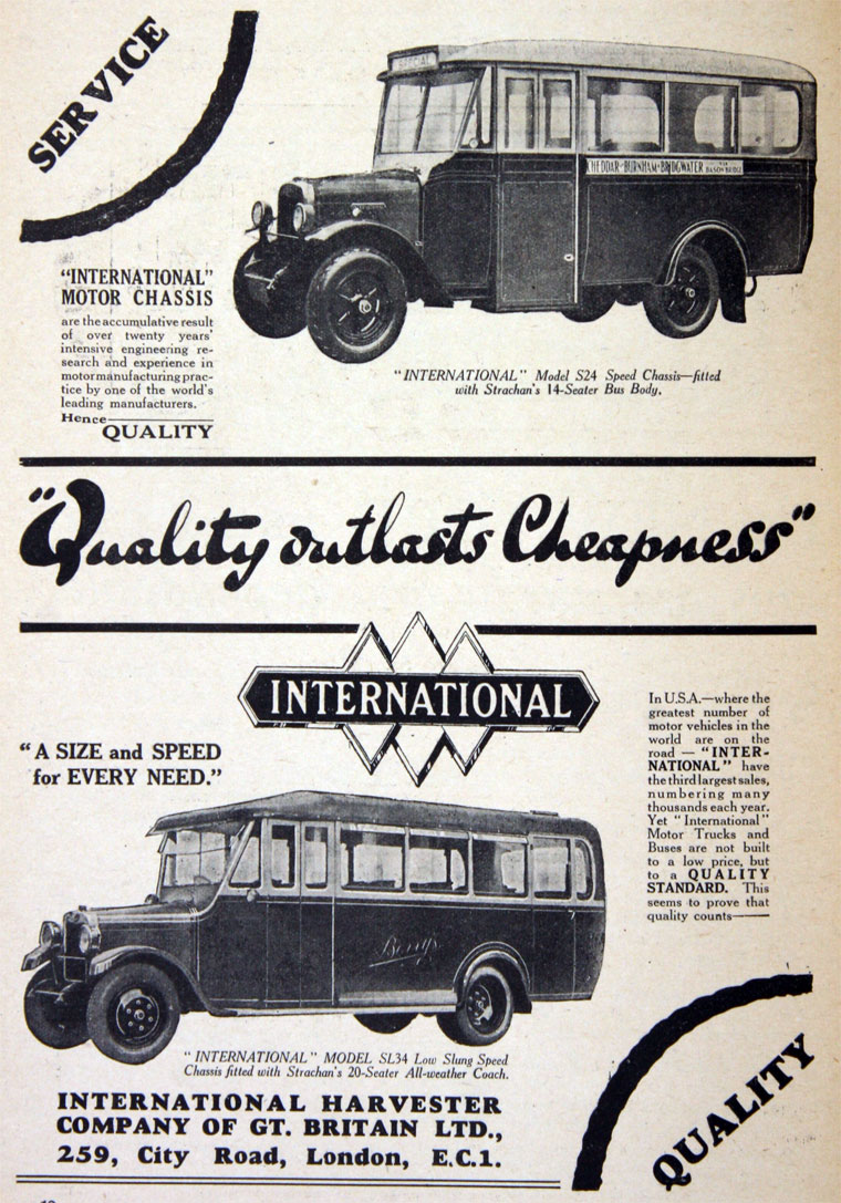 1930 International Harvester Buses