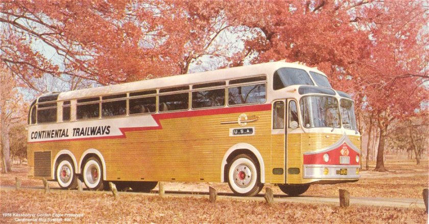1956 Kässbohrer Golden Eagle Prototype Continental Bus Symthim