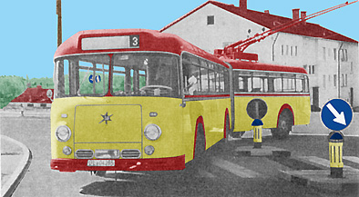 1958 Henschel O-Bus Kässbohrer trolleybus