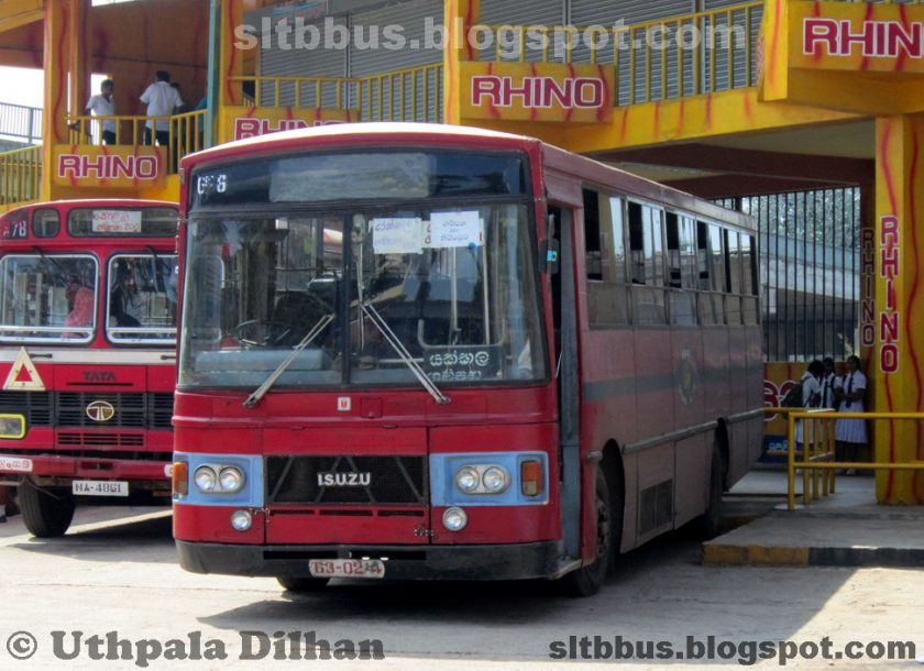 1981 ISUZU MT112 bus from SLTB Gampaha Depot