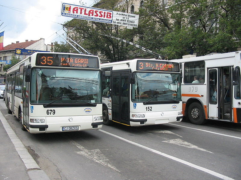Iribus Agora buses in Cluj-Napoca, Romania