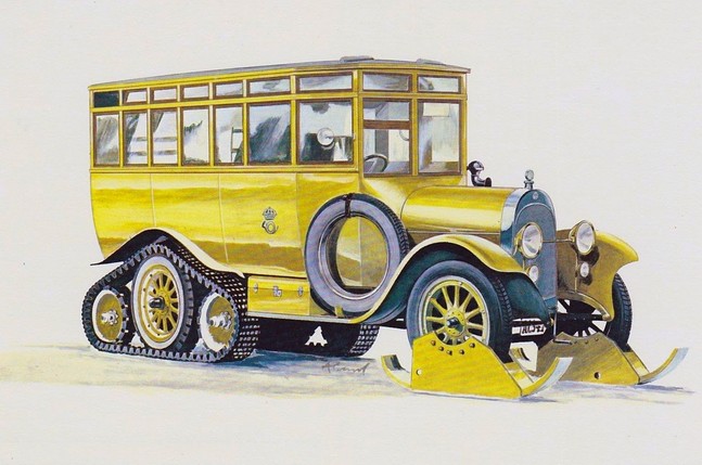 1923 Scania- Vabis half- track Sweden