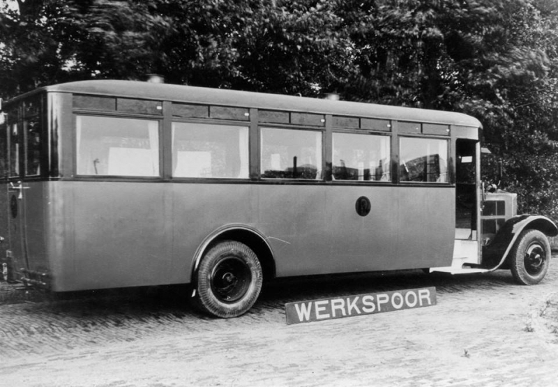 1928 Krupp-Werkspoor bus 1 bij de aflevering op 9-7-1928