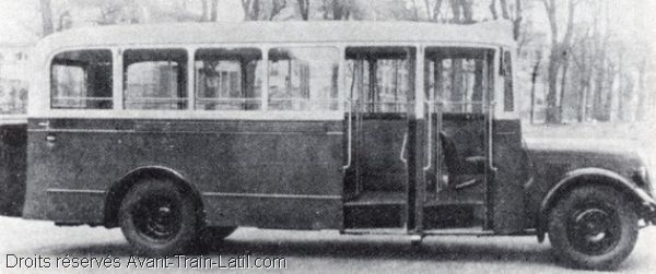 1936 latil autobus gazogene