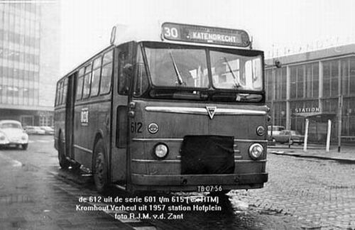 1957 Kromhout verheul bus30 station Hofplein