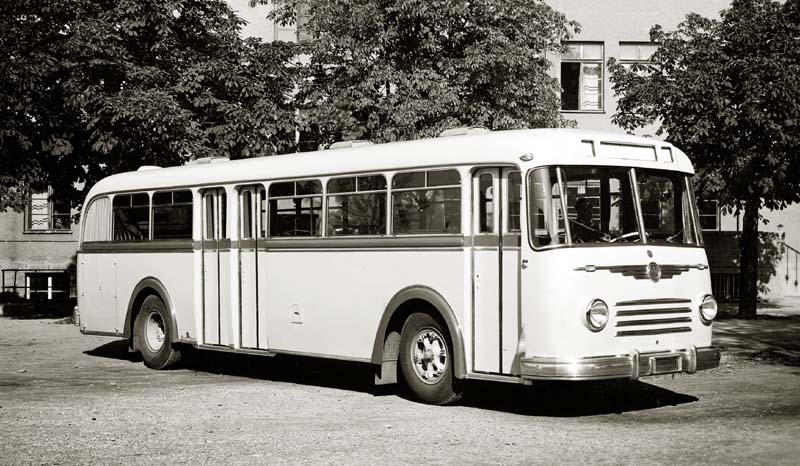 1958 Krauss-Maffei-Postomnibusse des Typs KMO 133