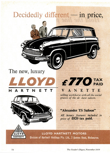 1959 Lloyd-Hartnett (Aus)
