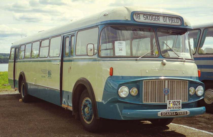 1962 F-1029 is a 1962 Scania-Vabis B55-63V with the distinctive bus bodywork of Lier Karosseri