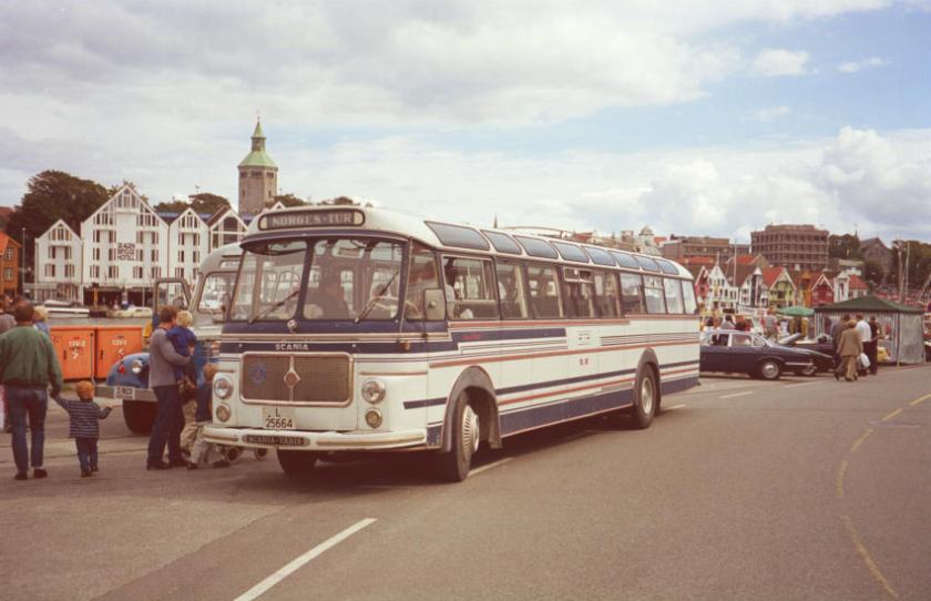 1964 Scania-Vabis B76-63LV with a 12 metre 43 seat coach body built by the Repstad Brothers