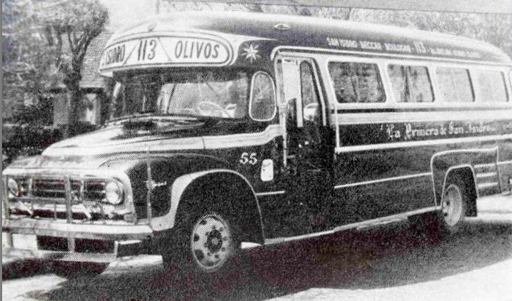1965 Bedford J6LZ1 - La Estrella - La Primera de San Isidro , linea 113